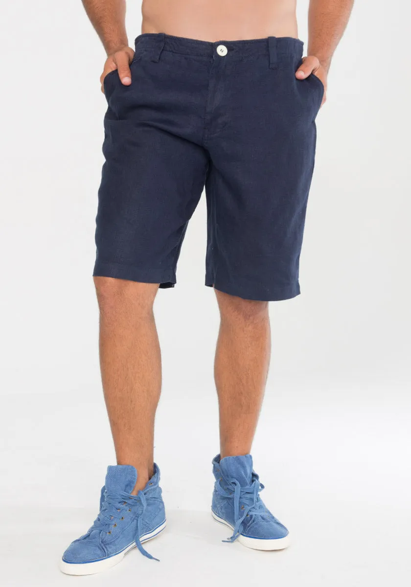 Men's Linen Shorts | 100% Natural Italian Style Short Pants, Item #1210