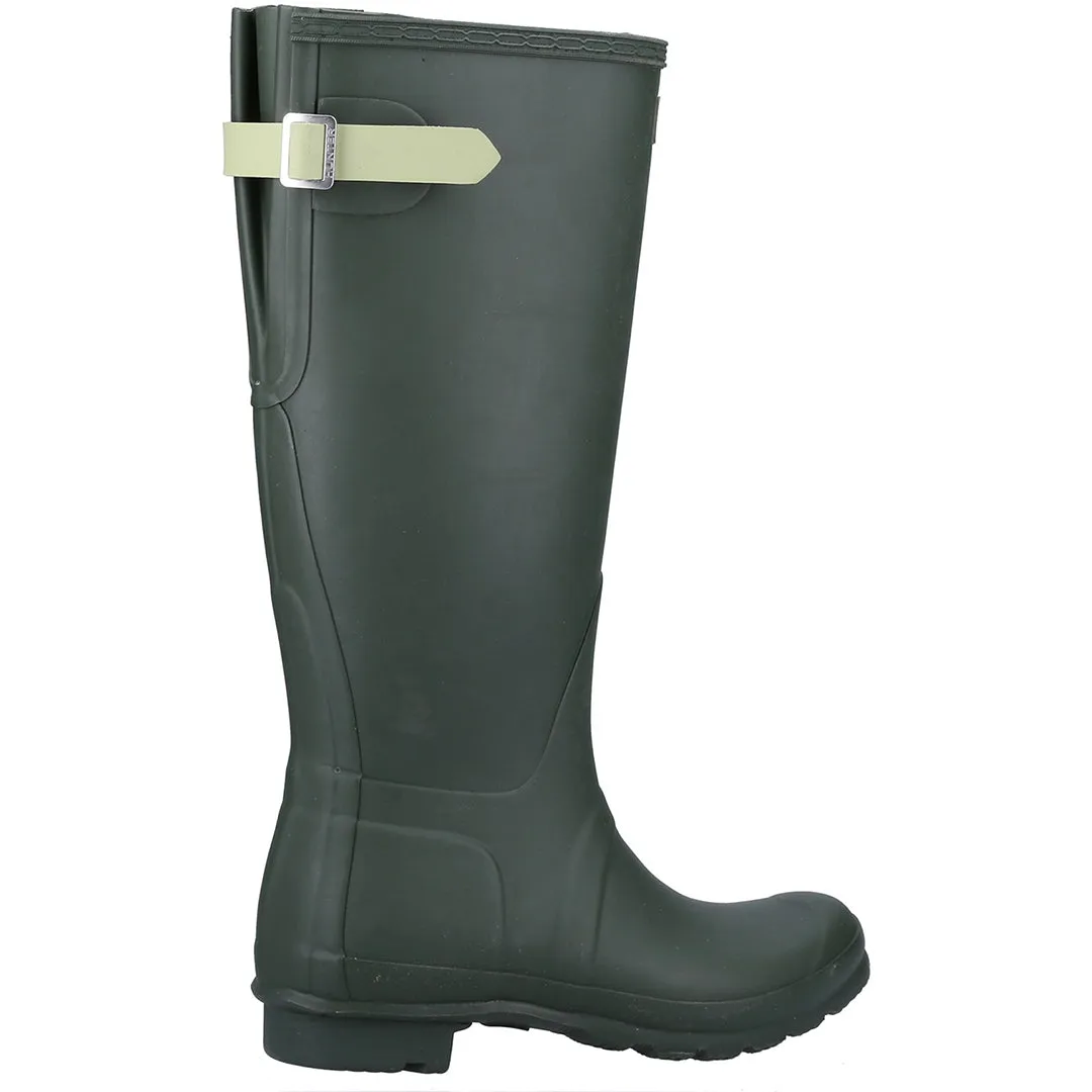 Original Tall Back Adjustable Wellington Boots - Green by Hunter