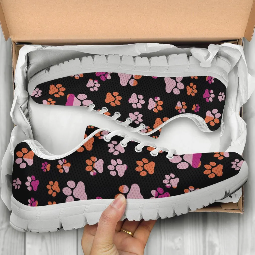 Pawprints Pattern Colorful - Women's Sneakers