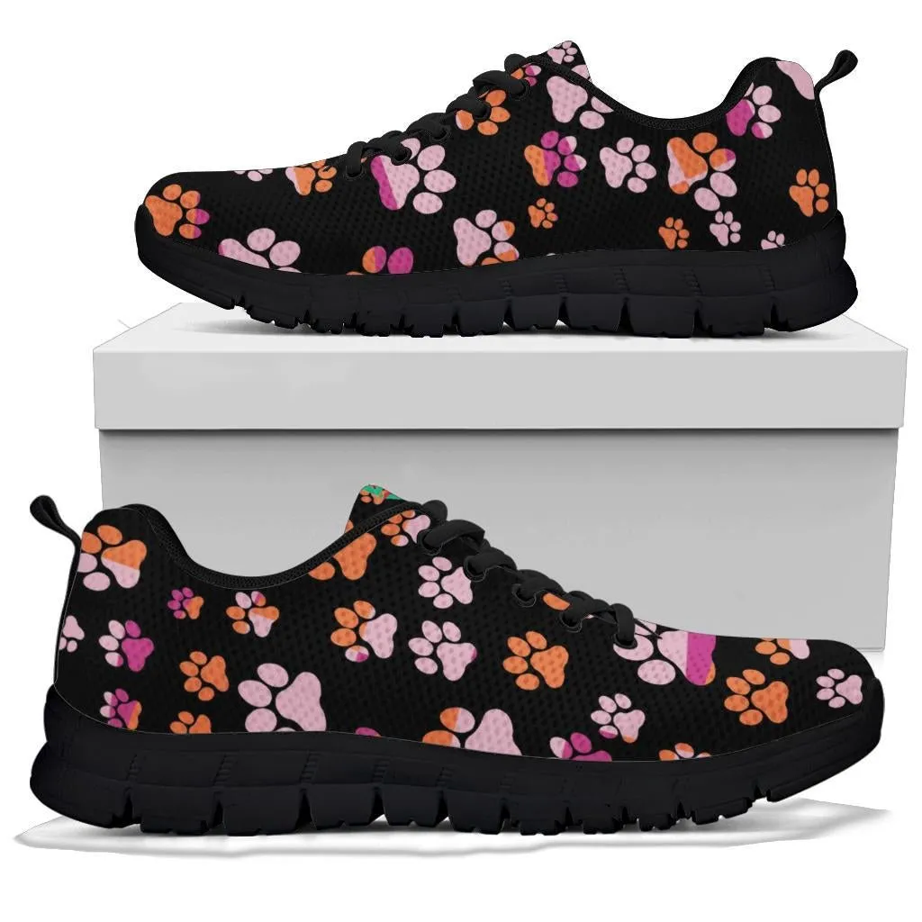 Pawprints Pattern Colorful - Women's Sneakers