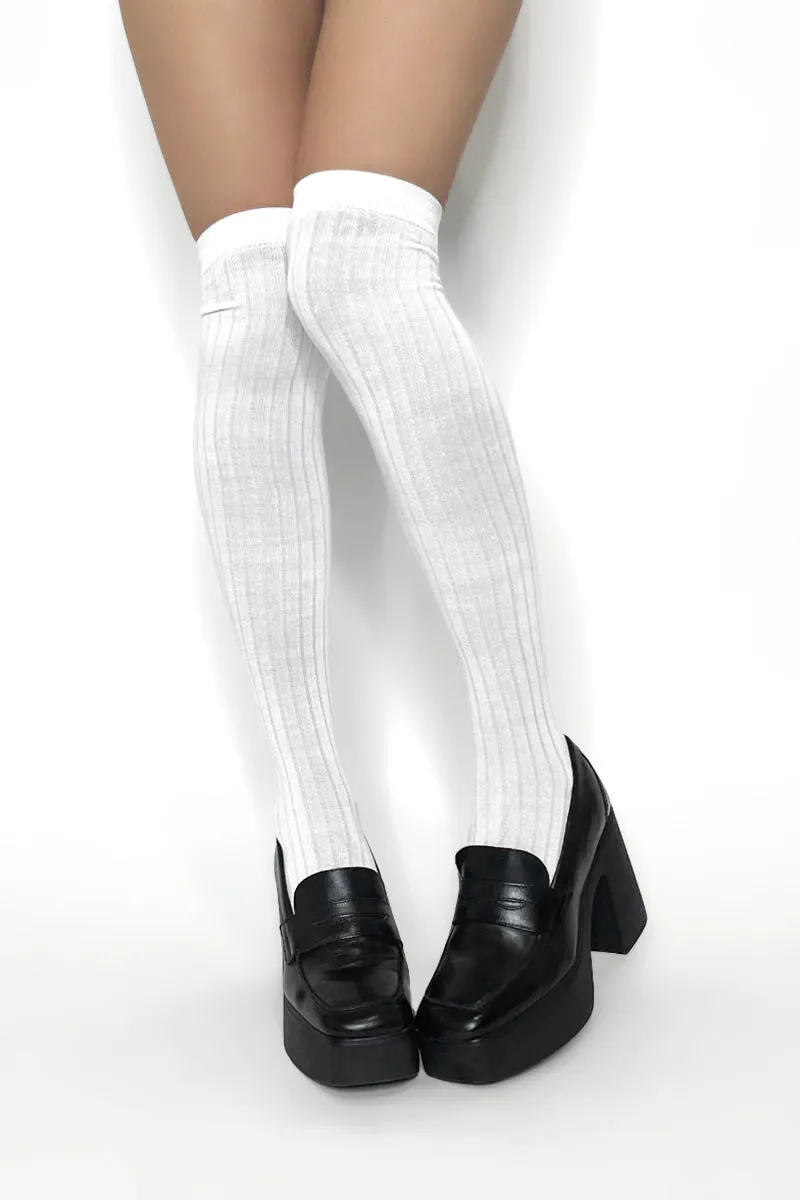 Penelope Over-Knee Ribbed Socks