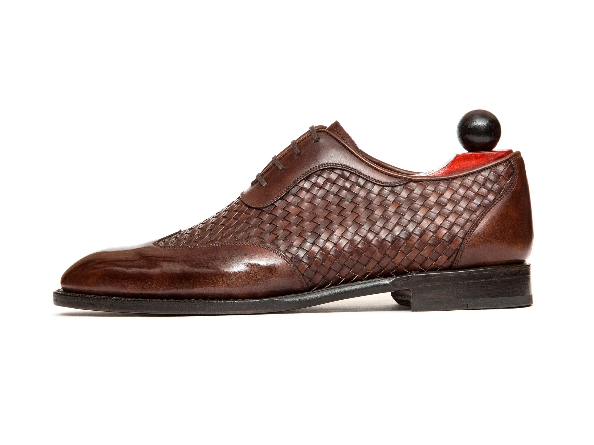 Rainier - MTO - Braided Walnut Museum Calf - SEA Last - Single Leather Sole