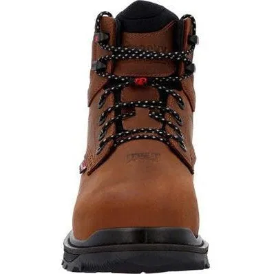 Rocky Men's Rams Horn 6" Comp Toe WP Work Boot -Crazy Horse- RKK0440