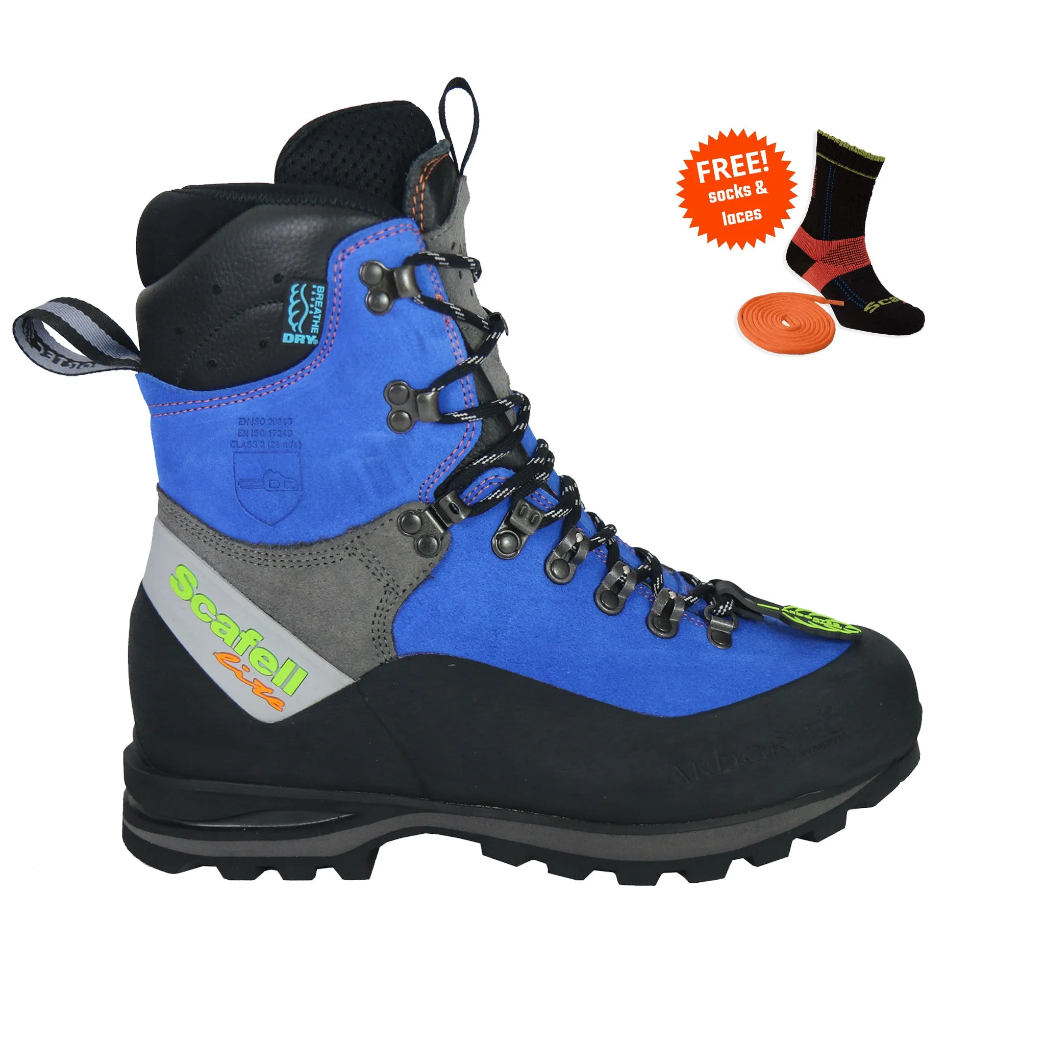 Scafell Lite Blue Class 2 Chainsaw Boots