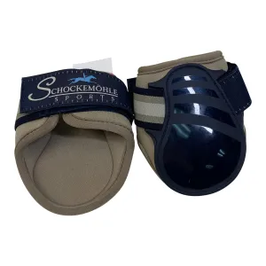 Schockemohle Hind Jump Boots in Navy/Sand - Pony