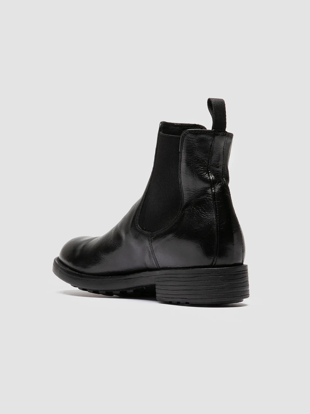 SERGEANT 102 - Black Leather Chelsea Boots