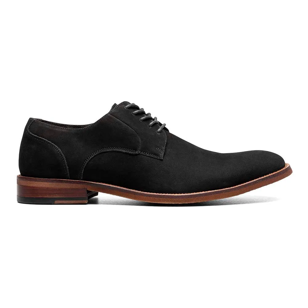 Stacy Adams Black PRESTON Plain Toe Lace Up Shoes