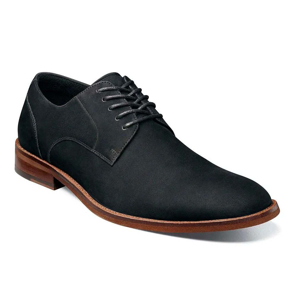 Stacy Adams Black PRESTON Plain Toe Lace Up Shoes