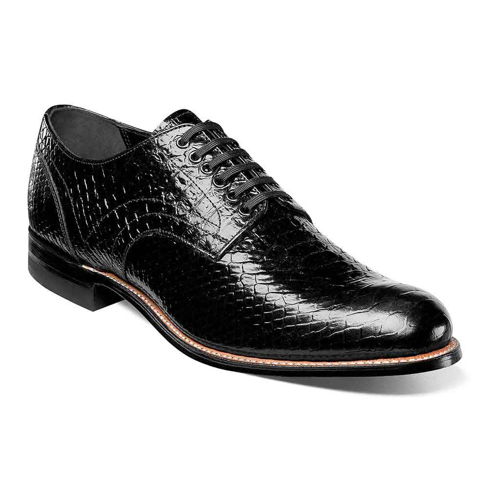 Stacy Adams Madison Black Anaconda Print Oxford