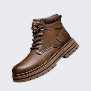 Stylish Waterproof Winter Leather Boots for Men - Lorenzo