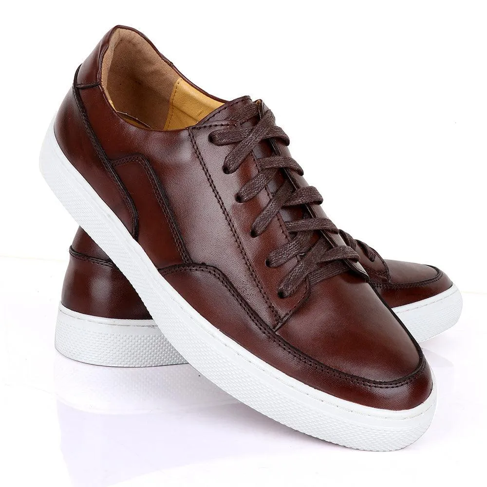 Terry Taylors Cooperate Oxford Brown Sneaker Shoe