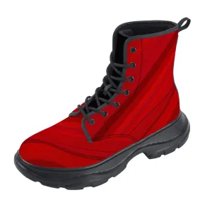 Unisex Chunky Boots - Red