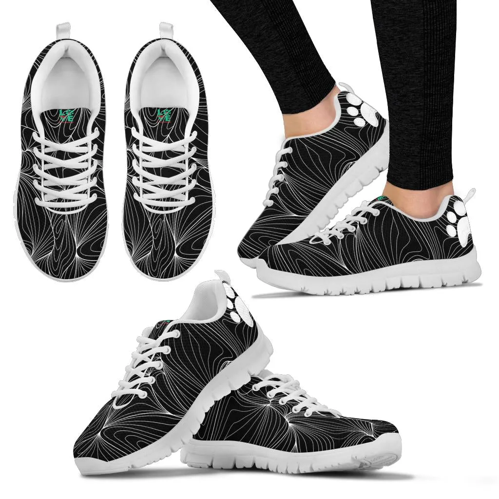 Web with Pawprints on heel -  Women's Sneakers