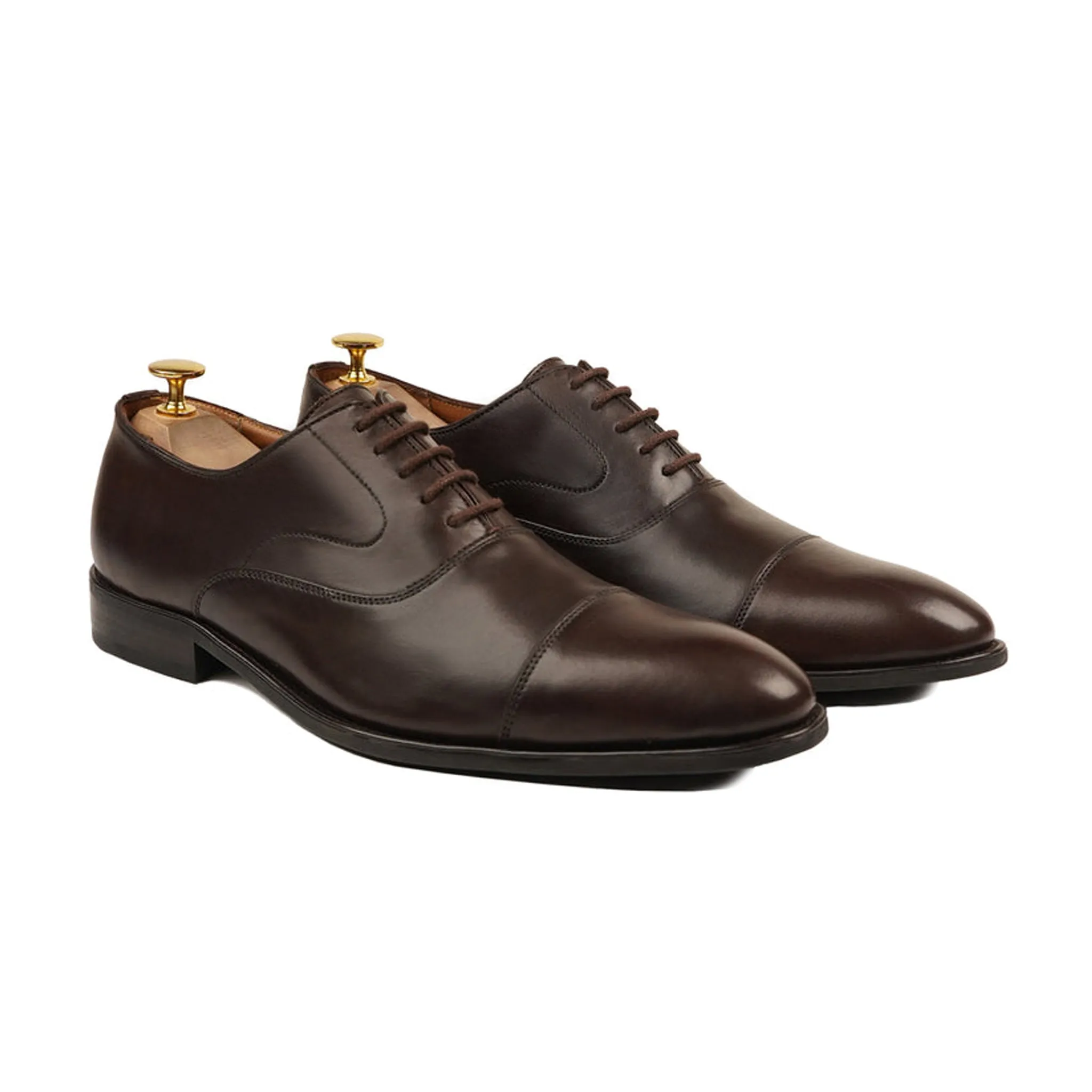 Wickford - Men's Dark Brown Calf Leather Oxford Shoe