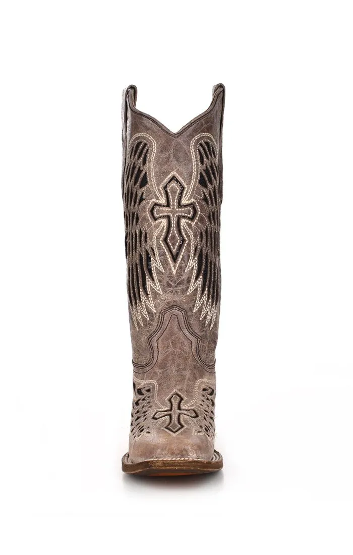 Wings and Cross Western Boot - Corral Boots at Bourbon Cowgirl