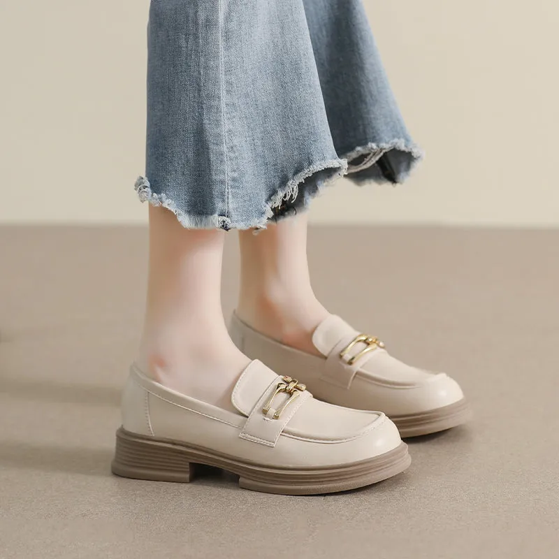 Women Casual Fashion Chain Soft Loafers