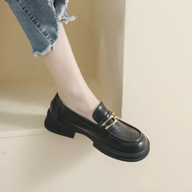 Women Casual Fashion Chain Soft Loafers